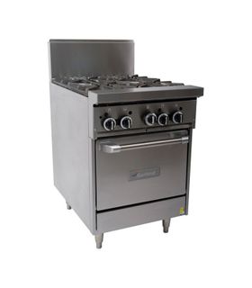 Garland HD Restaurant Series - 4 Open Burners And Oven - Natural Gas (600mm Wide)