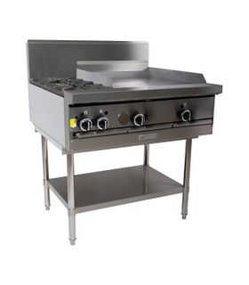 Garland HD Restaurant Series - 2 Open Burners And 600mm Griddle - Natural Gas (900mm Wide)