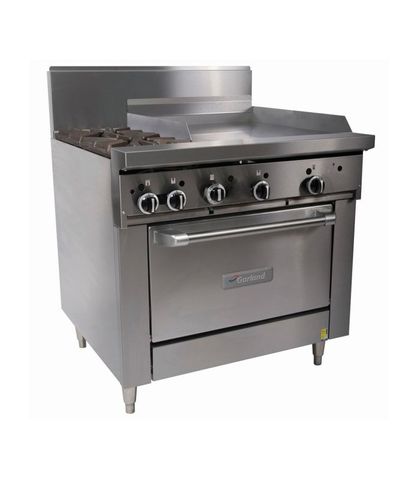 Garland HD Restaurant Series - 2 Open Burners, 600mm Griddle And Oven - Natural Gas (900mm Wide)