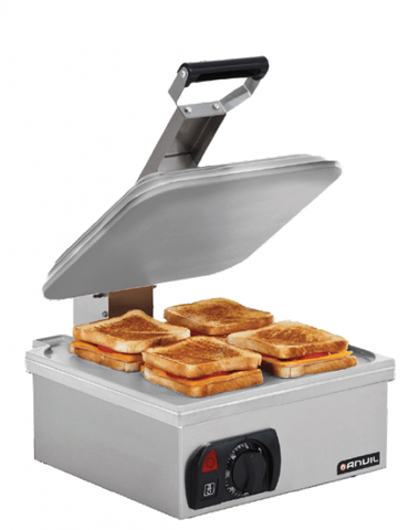 ANVIL Sandwich Press Flat Plate 2.2kw 330x355mm cooking surface