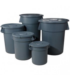 76L Round Rubbish Bin with Lid