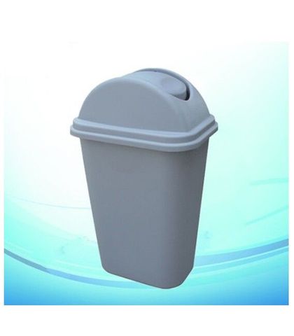 24L Dustbin with Lid Grey 380x280x520mm