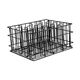 12 Compartment Glass Basket (Black PVC Coated) - 430x355x215mm