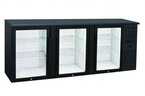 Anvil Aire Three Door Glass Backbar Fridge