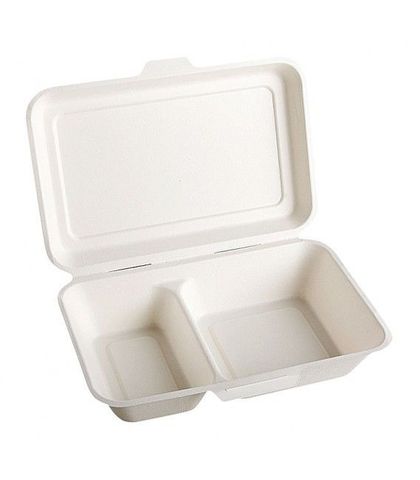 Sugar Cane Range Lunch Box Small Eco box 2 Compartment 50/pack