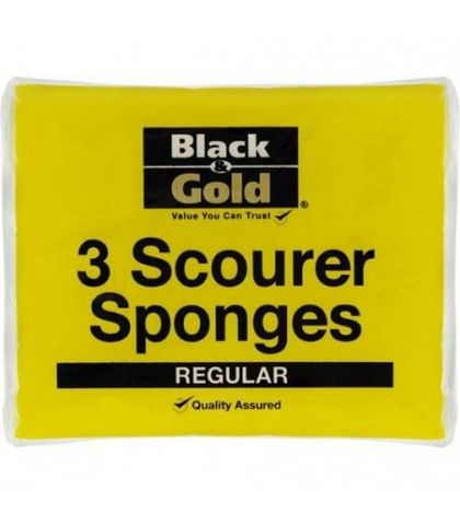 B/Gold Scourer Sponges (3pks)