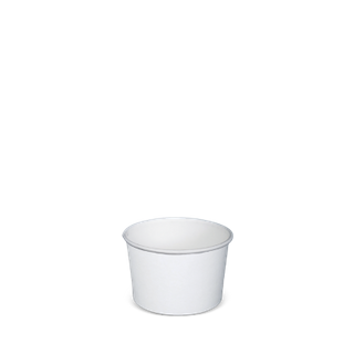 12oz PLA Hot/Cold Paper Bowl/plain white 115x92x62 500 PCS/CTN