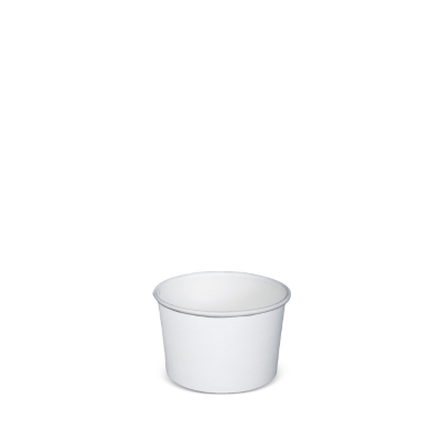 12oz PLA Hot/Cold Paper Bowl/plain white 115x92x62 500 PCS/CTN
