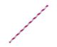 Paper Straw Regular - Pink Stripe 6x197 MM 2500 PCS/CTN