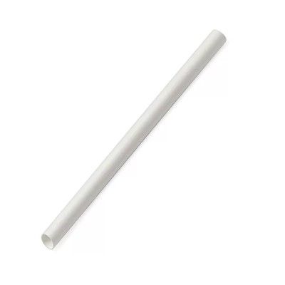 Paper Straw Regular - Plain White 6x197mm 2500 PCS/CTN