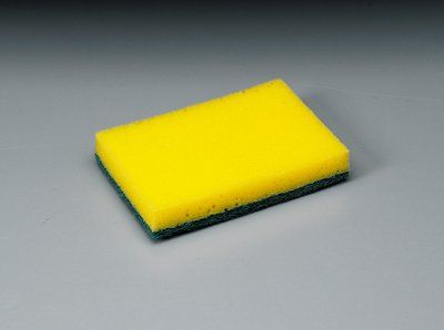 3M Medium Duty Economy Sponge Scourer 150mmx100mm 230S