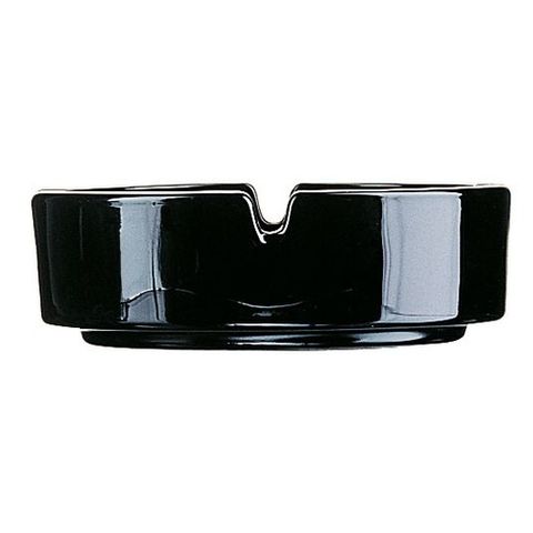 ASHTRAY STACKABLE BLACK 107mm