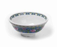 Round bowl with curved rim flower blooming 6.2 inch HYP