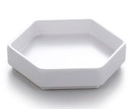 Hexagon pan 5.6 inch x 1.9cm mat white