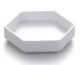 Hexagon pan 5.6 inch x 1.9cm mat white