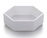 Hexagon pan 5.5 inch x 3.84cm mat white