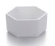 Hexagon pan 4.8 inch x 4.4cm mat white