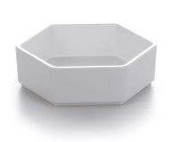 Hexagon pan 4.8 inch x 3cm mat white