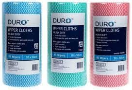 Duro Wiper Roll Heavy Duty Green 50cm x 30cm (4 rolls)