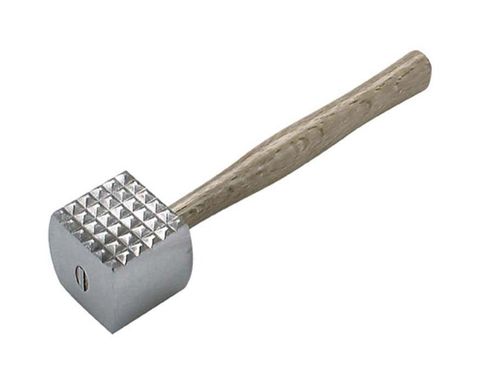 Cast Aluminium Meat Hammer with Wood Handle