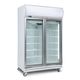 BROMIC Upright Double Glass Door Chiller LED 976L