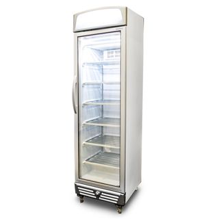 BROMIC Upright Display Freezer 300L LED Lightbox Flat Glass Door