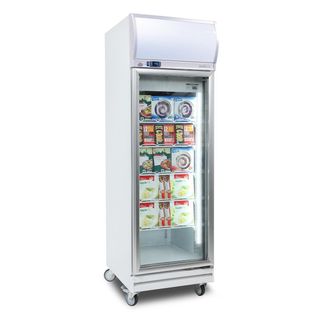 BROMIC Upright Display Freezer 444L LED Lightbox Flat Glass Door