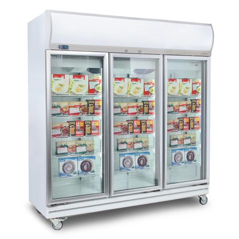 BROMIC Flat Glass Door 1507L LED Upright Display Freezer