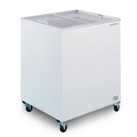 BROMIC Flat Glass Top 191L Display Chest Freezer