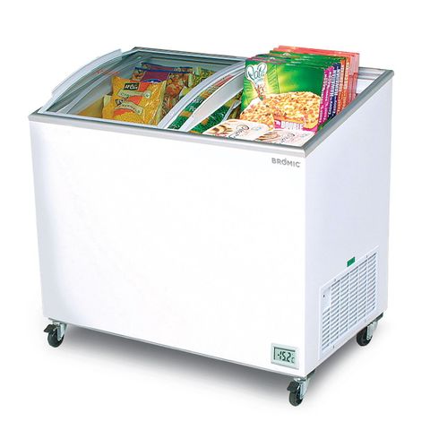 BROMIC Angled Glass Top 264L Display Chest Freezer