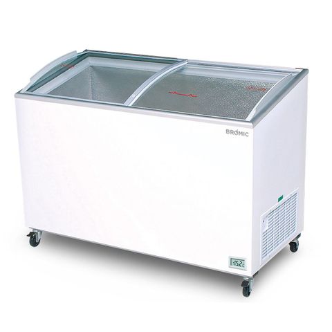 BROMIC Angled Glass Top 350L Display Chest Freezer