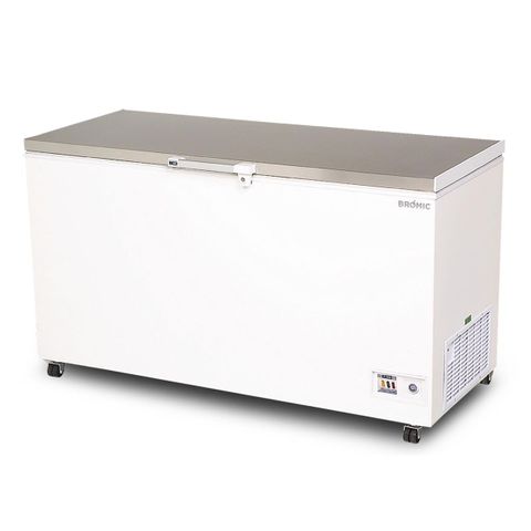 BROMIC Flat Top Stainless Steel 492L Storage Chest Freezer