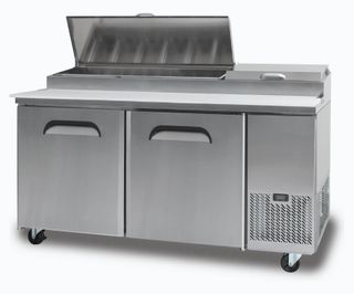 BROMIC Pizza Prep Counter 570L 2 Door (9 Pans)