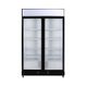 BROMIC Flat Glass Door LED Upright Display Eco Chiller