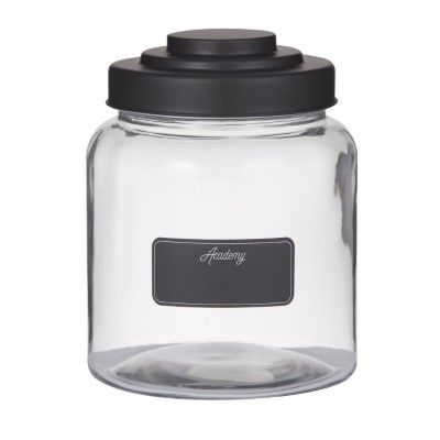 Academy Glass Display Jar w/ Blackboard Label 2.6L