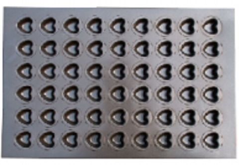 Mini Heart Cake Mould 54 pcs 600x400x23mm