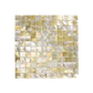 Solid Shell Mosaic Tile - Gold White Mother of Pearl Gold