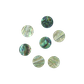 SHELL BLANK PAUA - CIRCLE - NATURAL CURVE, GROUND BACK, TUMBLED POLISHED - 25MM [40L] (DOZ)