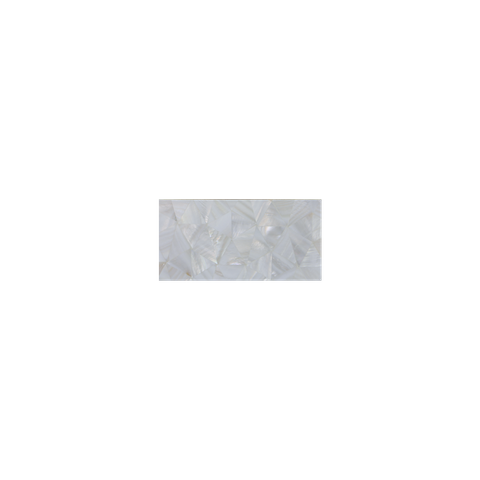SOLID SHELL TILE - F/W MOP WHITE - CRAZY - 150*75MM