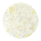 Uncoated White Mother of Pearl Mosaic Gold Fleck