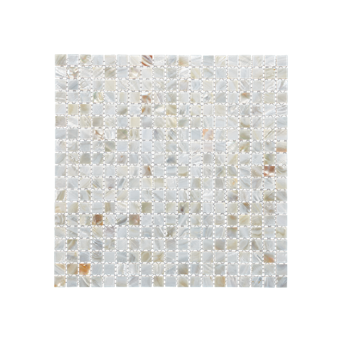 SOLID SHELL MOSAIC TILE - F/W MOP NATURAL SQUARE- 15*15MM/305*305MM