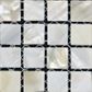 SOLID SHELL MOSAIC TILE - F/W MOP NATURAL SQUARE- 15*15MM/305*305MM