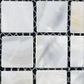 SOLID SHELL MOSAIC TILE - F/W MOP NATURAL SQUARE- 25*25MM/318*318MM