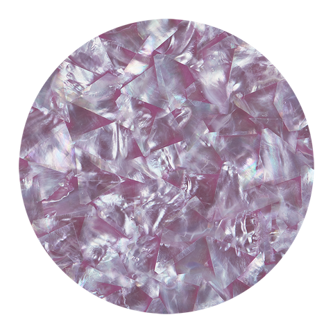 White Mother of Pearl Amethyst Purple