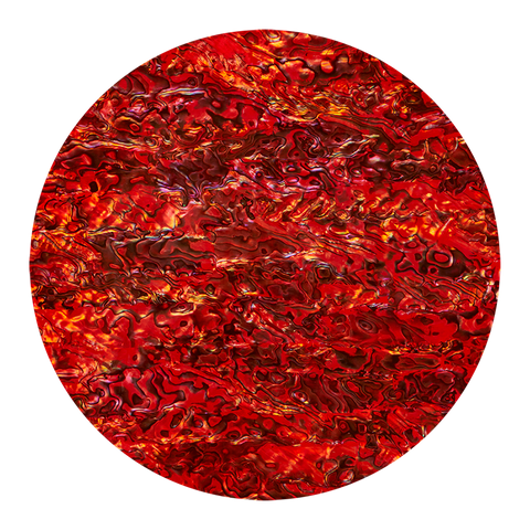 SHELL VENEER COATED - PAUA RUBY RED - 300*300MM