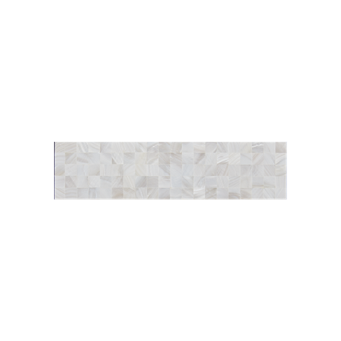 Solid Shell Tile - Freshwater Mother of Pearl White Square
