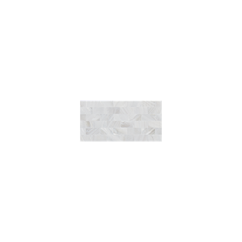 SOLID SHELL TILE - F/W MOP WHITE - BRICK - 12.5*25/150*75MM