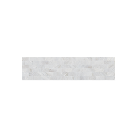 Solid Shell Tile - Freshwater Mother of Pearl White Brick