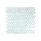 Solid Shell Mosaic Tile - Freshwater Mother of Pearl White Circle