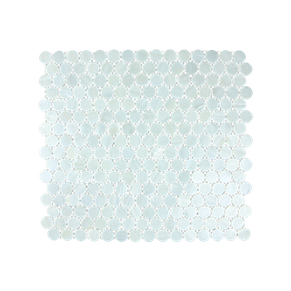 SOLID SHELL MOSAIC TILE - F/W MOP WHITE CIRCLE - 20MM/305*305MM